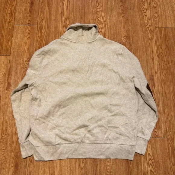 Polo Ralph Lauren Men's Sweater Shawl Neck Elbow Patch Preppy Cream Size XL - Picture 3 of 7